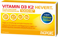VITAMIN D3 K2 Hevert plus Ca Mg 1000 IE/2 Kapseln