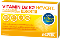 VITAMIN D3 K2 Hevert plus Ca Mg 4000 IE/2 Kapseln